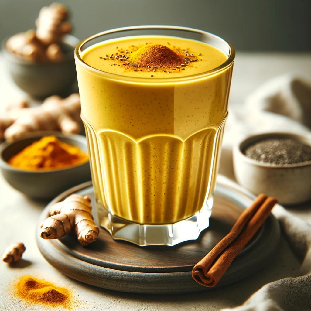 Keto Golden Turmeric Smoothie [Low Carb]